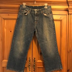 VINTAGE LUCKY BRAND EASY RIDER CROP L JEANS